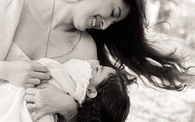 Gestante de Kellen, João, Ana e Estela