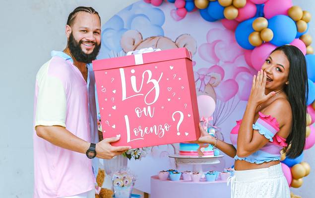 CHÁ DE BEBÊ/CHÁ REVELAÇÃO de CHÁ REVELAÇÃO DA LIZ