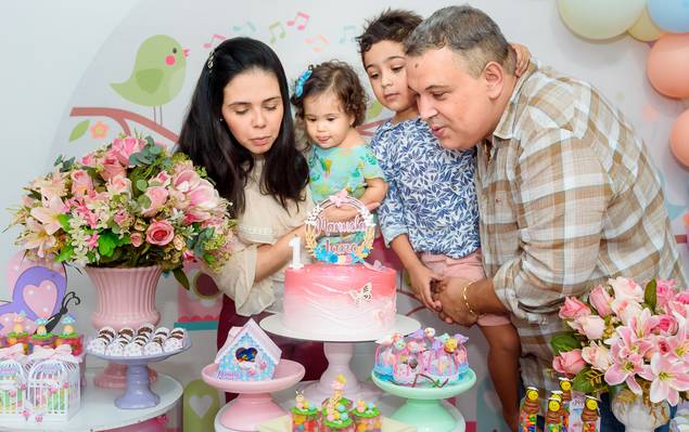 Aniversário Infantil de  Aniversário Infantil 1 Ano - Manuela