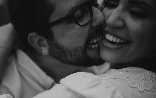 Pre Wedding de Pensa em um casal feliz. Ju e João