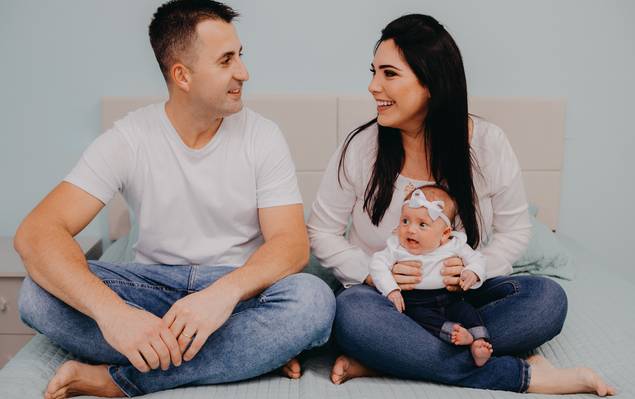 Ohana Família de Fotografia de Família | Ayla 1º mês