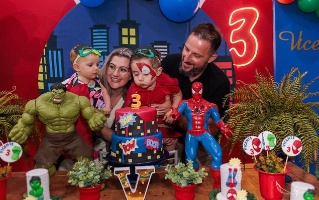 Ohana Família de Festa Infantil | Aniversário Vicente 3 anos