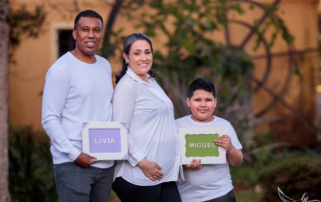 Ohana Família de Fotografia de Família | Ensaio Gestante | A chegada da Livia