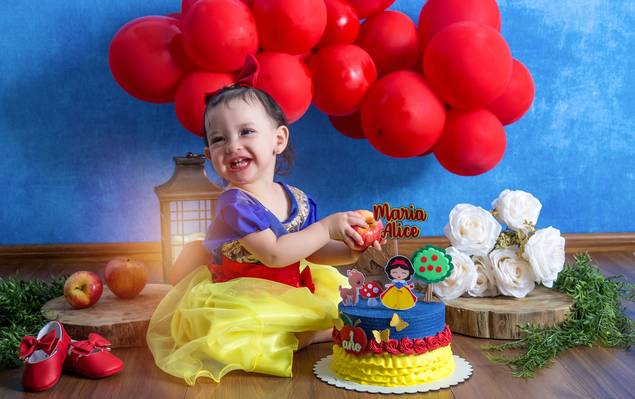 Smash the Cake de A branca de Neve da vez é a Maria Alice!