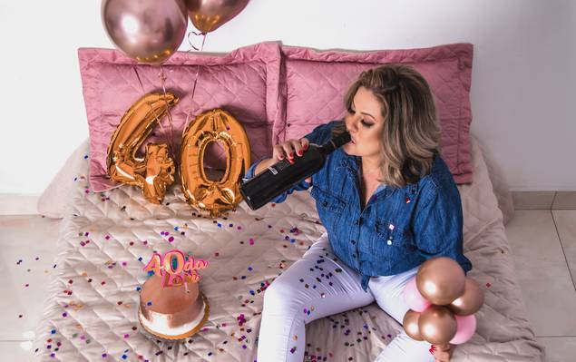 Birthday de Lari 40tou da melhor forma!