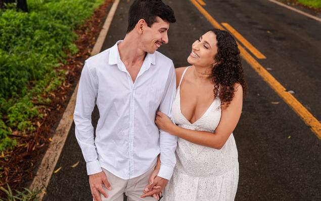 Ensaio casal de Thaís e Wendel