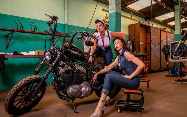 Ensaios  de Ensaio temático Pin Up de Ju e Thaís