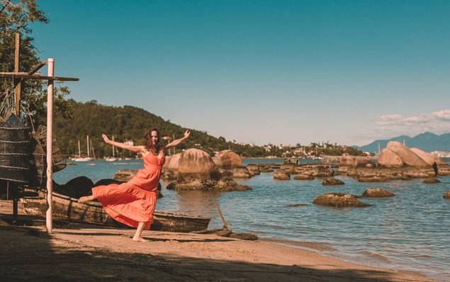 PhotoCura de Ensaio na Praia - Isabel karasek - Florianópolis - SC