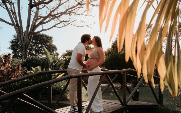 Ensaio Gestante de A espera de Helena