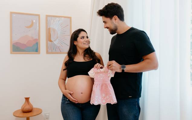 Ensaio Gestante de A espera de Ana Beatriz