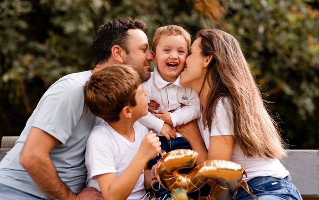 Ensaio em família de Pedro 2 anos
