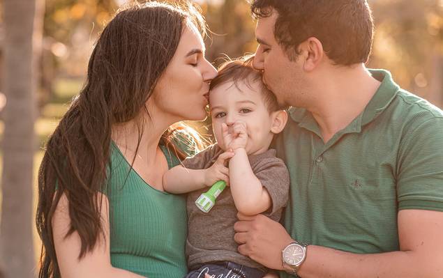 Ensaio em família de Lucas