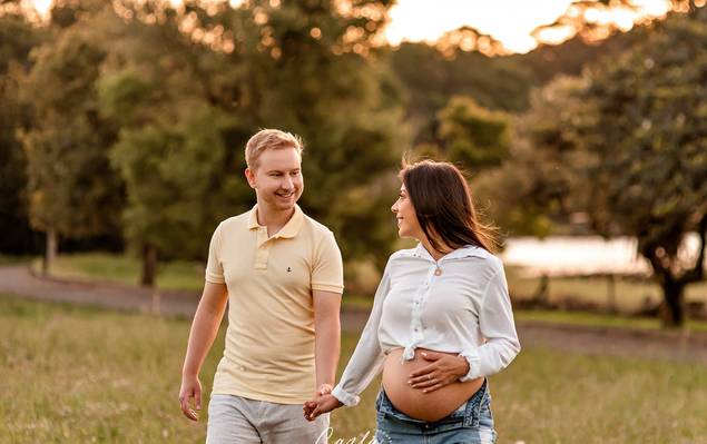 Ensaio gestante de Esperando o Cícero