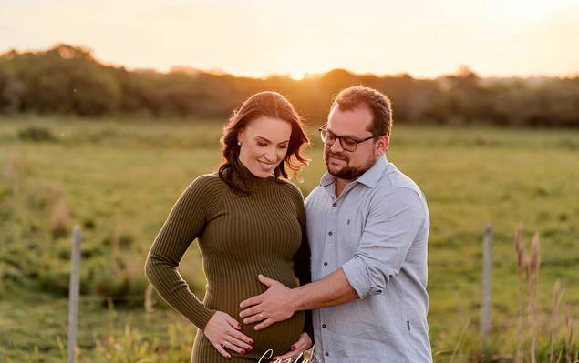 Ensaio gestante de Esperando a Elisa