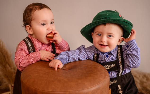 Ensaio Meu Primeiro Aniversário de Benício e Valentim | Ensaio Pré-aniversário