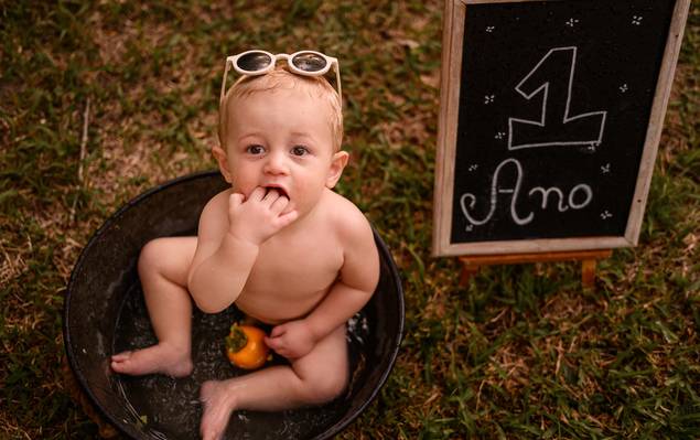 Ensaio Meu Primeiro Aniversário de ENSAIO PRÉ 1 ANINHO | Antoni