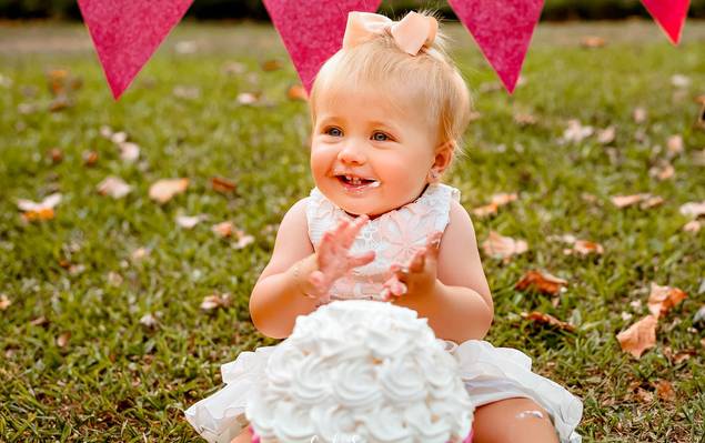 Ensaio Meu Primeiro Aniversário de Smash The Cake Ana Clara