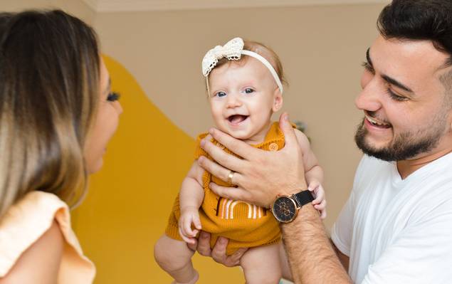 Famílias de Ensaio em casa de Família em Guarapari ES | Mariana, Breno & Isabella