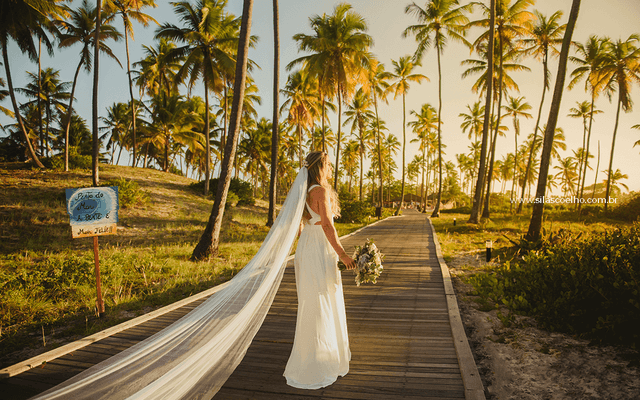 Um casamento perfeito no litoral norte da Bahia