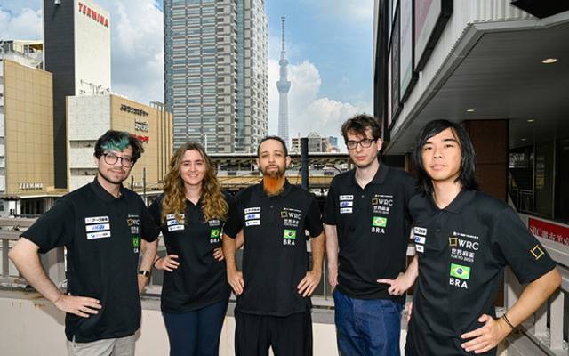 Seleção Brasileira no Mundial de Mahjong em Tóquio.
