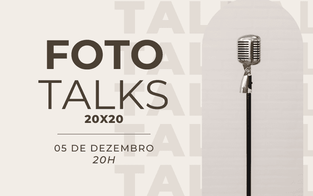 Foto Talks 20x20: Um show de inspiração em 6 minutos por palestra (gratuito)
