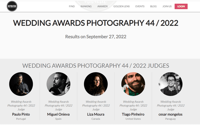 PARAGUAY PRESENTE! Jurado en en el concurso de INSPIRATION PHOTOGRAPHERS