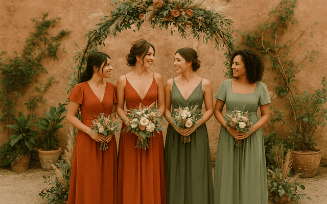 “Paletas de Setembro: Como Usar Cores Terrosas para Um Casamento Acolhedor”