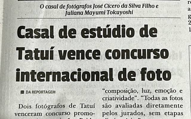 De Tatuí para o Mundo: Quando a nossa Fotografia ganhou reconhecimento Internacional