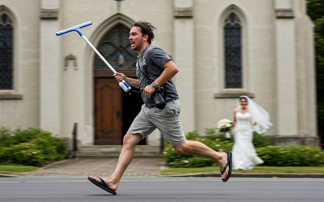 Do rodo ao resgate: a história do casamento que quase ficou sem fotos. Maaaasss....