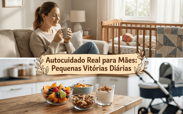 Sobrevivendo (e Florescendo) nos Primeiros Meses: 5 Dicas de Autocuidado Real para Mães