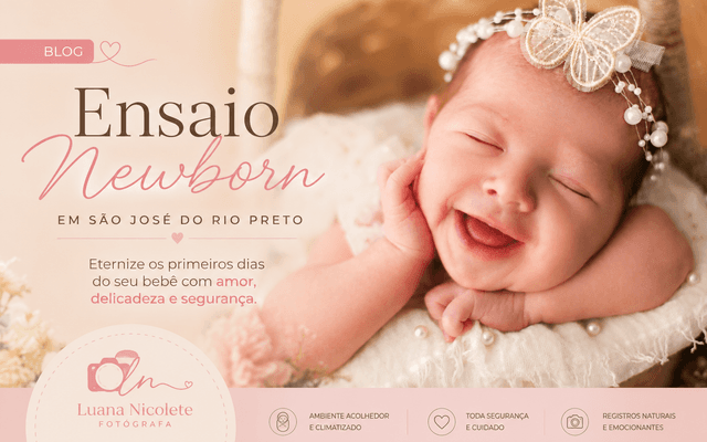Onde Fazer ensaio Newborn em São José do Rio Preto: eternize os primeiros dias do seu bebê