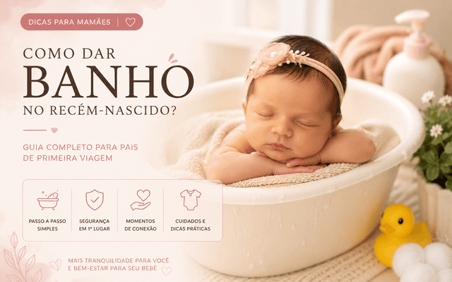 Como Dar Banho no Recém-Nascido? Guia Completo para Pais de Primeira Viagem