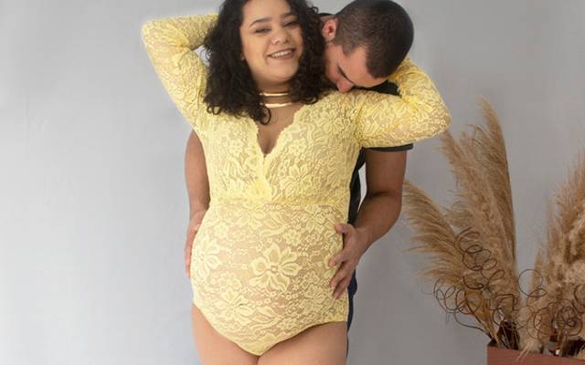 Pai participa de ensaio gestante?