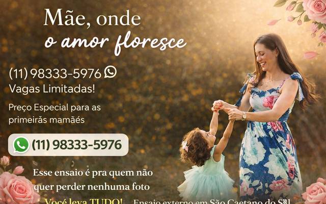 Ensaio Dia das Mães 2026