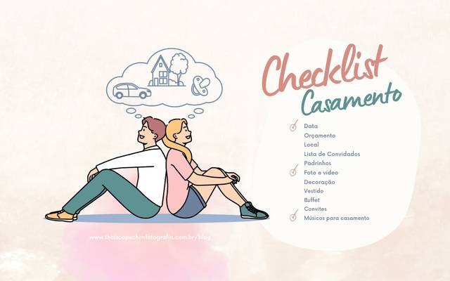 CHECKLIST DO CASAMENTO COM PASSO-A-PASSO