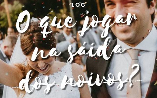 O que jogar na saída dos noivos?
