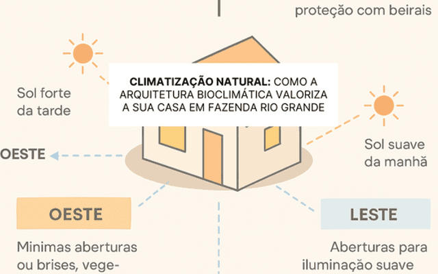 Climatização Natural: Como a arquitetura bioclimática valoriza a sua casa em Fazenda Rio Grande