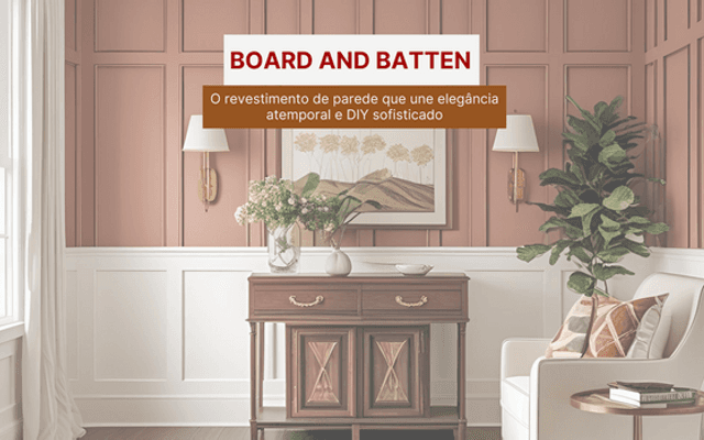 Board and Batten: O revestimento de parede que une elegância atemporal e DIY sofisticado