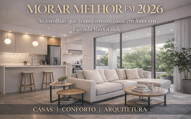Morar melhor em 2026: as escolhas que transformam casas em lares em Fazenda Rio Grande
