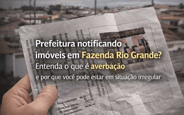 Prefeitura notificando imóveis em Fazenda Rio Grande?