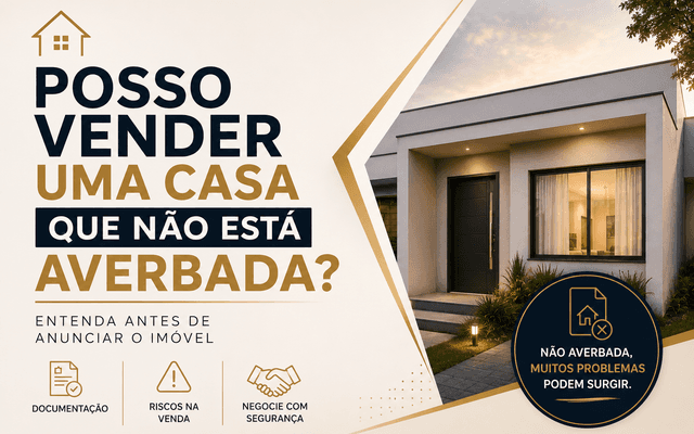 Posso vender uma casa que não está averbada? Entenda antes de anunciar o imóvel