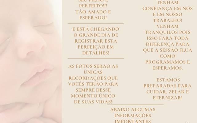 Orientações para as mamães - Newborn