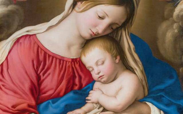 MARIA E JESUS COM OS ANJOS