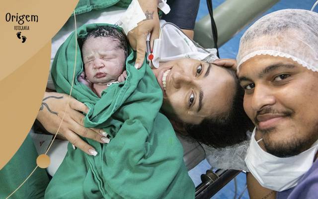 [Relato de Parto] No momento chorei bastante, mas fomos para a cesárea