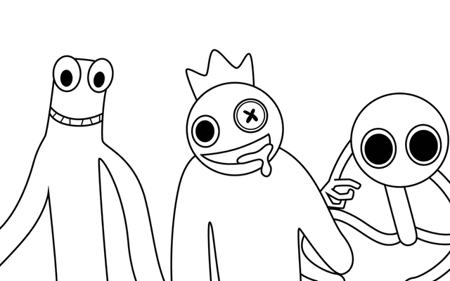 Explore the World of Rainbow Friends with Printable Coloring Pages