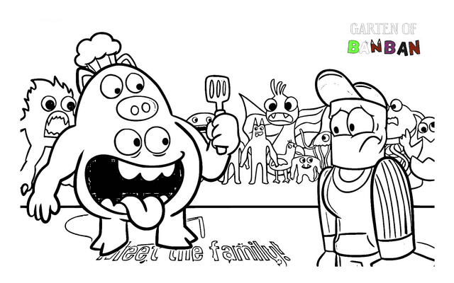 Discover the Benefits of Coloring for Kids with Garten Banban Coloring Pages