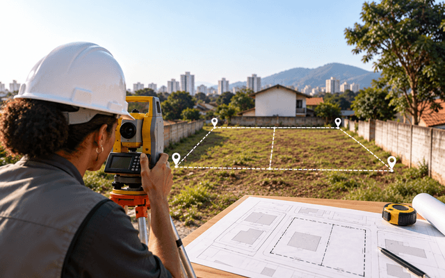 Por que preciso de levantamento topográfico para desmembrar um terreno?