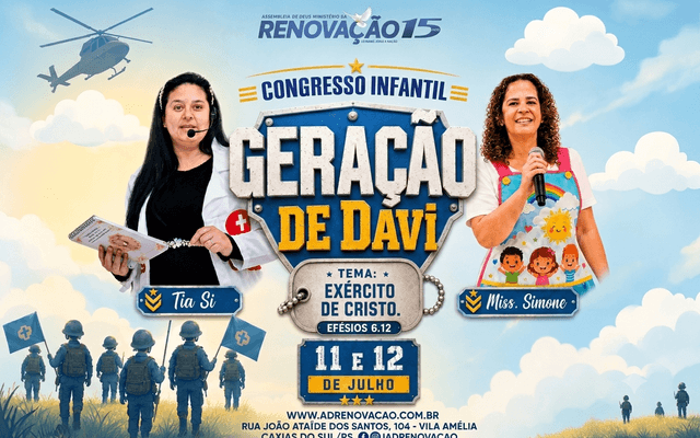Assembleia de Deus Ministério da Renovação promove o Congresso Infantil 