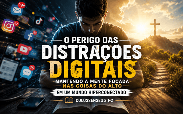 O Perigo das Distrações Digitais: Mantendo a Mente Focada nas Coisas do Alto