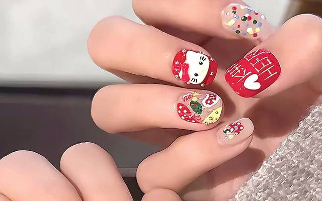 Ideas Creativas para Uñas de Hello Kitty Cortas en Tendencia 2024